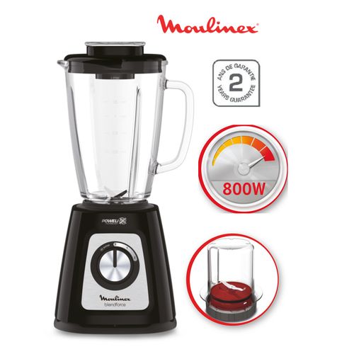 Image de Moulinex Blender 800W LM437825 Blendforce Bol verre + Moulin à café - Unbranded