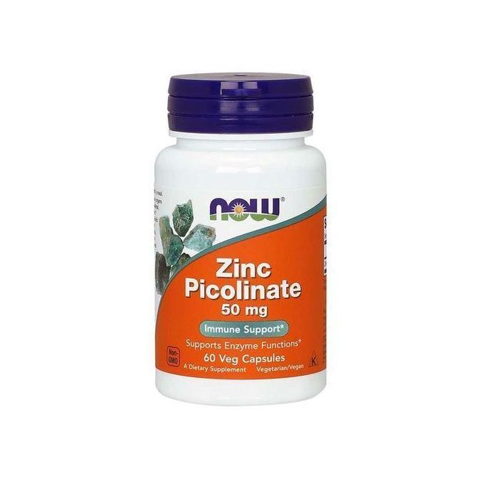 Now Picolinate de Zinc - 60 Capsules Végétariennes - 50 mg