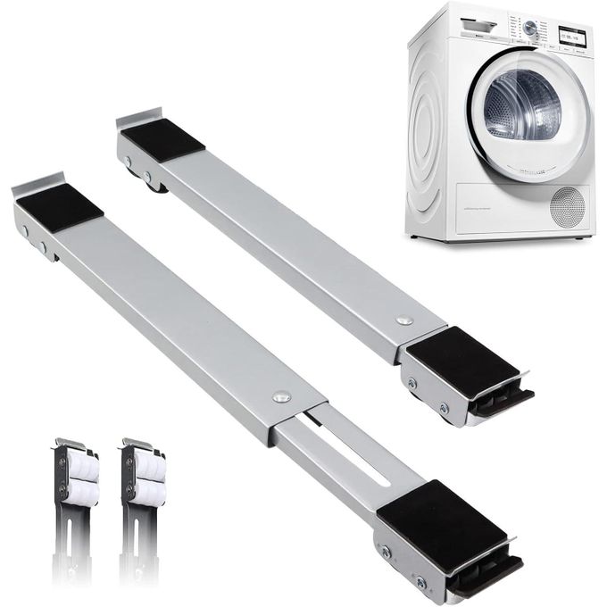 Image de Pack 2 Glissières Réglables pour Déplacement de Meubles Lourds jusqu'à 227 kg - Unbranded