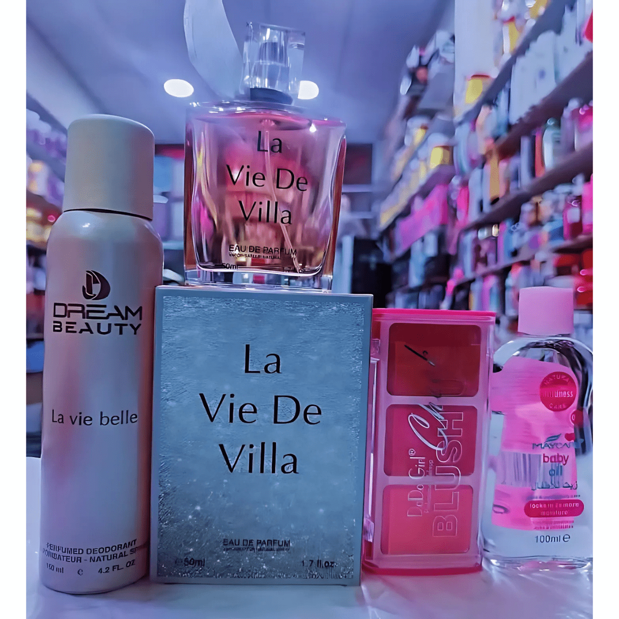 Image de Pack beauté La Vie De Villa + Diadérant Dream Beauty + Maycare Baby Oil + Dodo Girl Blush - Unbranded