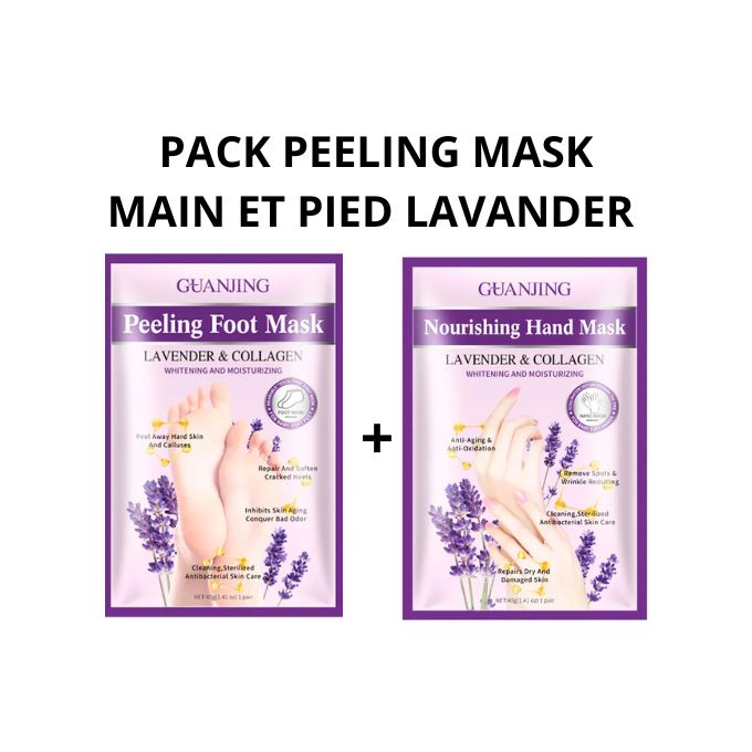 Image de pack Peeling mask main et pied lavander - Unbranded