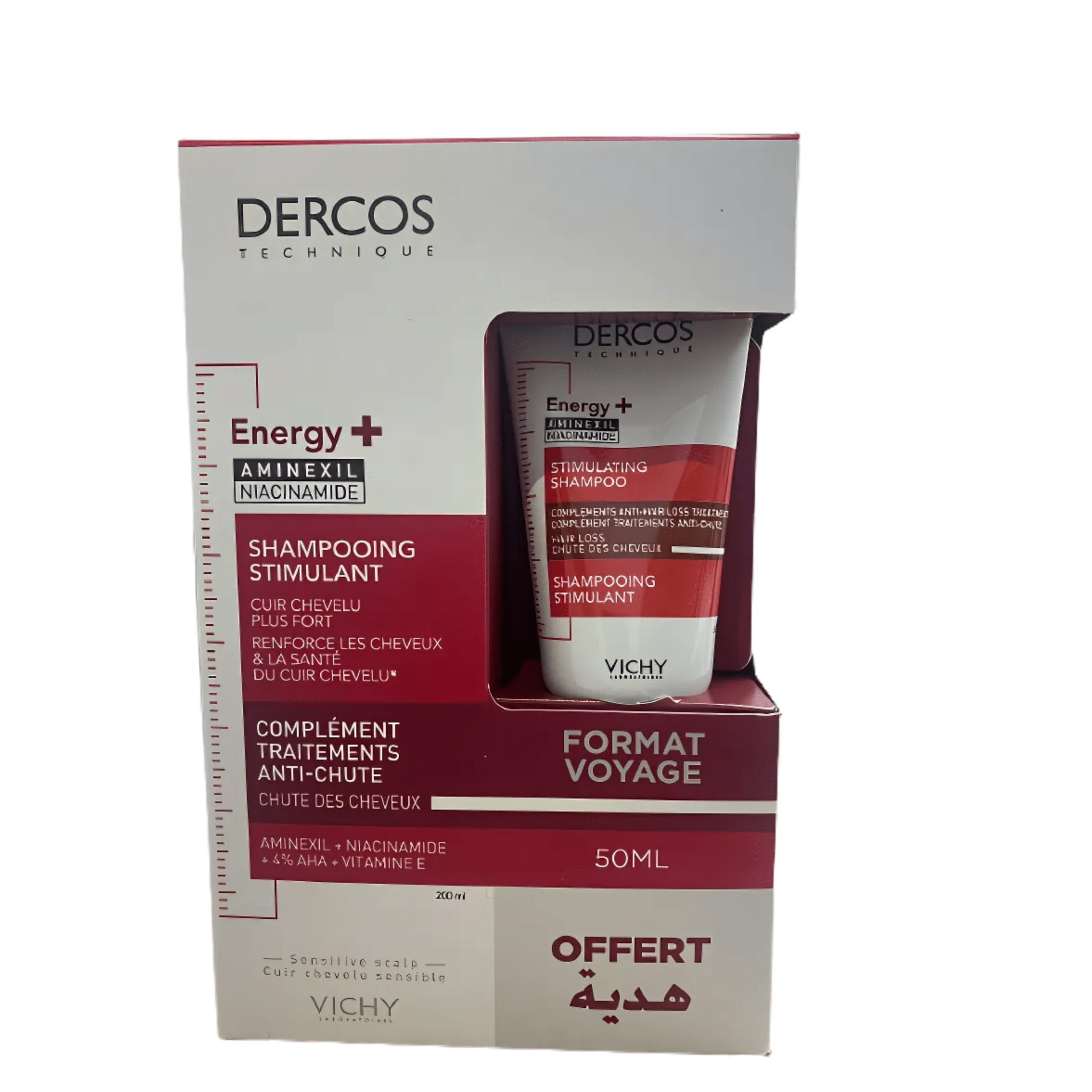 Image de PACK SHAMPOOING ENERGY+ ANTI-CHUTE 200 ML  -  VICHY DERCOS - Unbranded