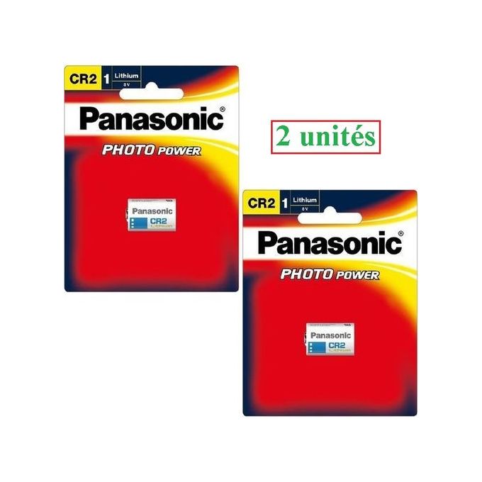 Image de Panasonic 2 Piles CR2 au Lithium 3 volts // Pile CR2 3V Pour Appareil Photo - Unbranded