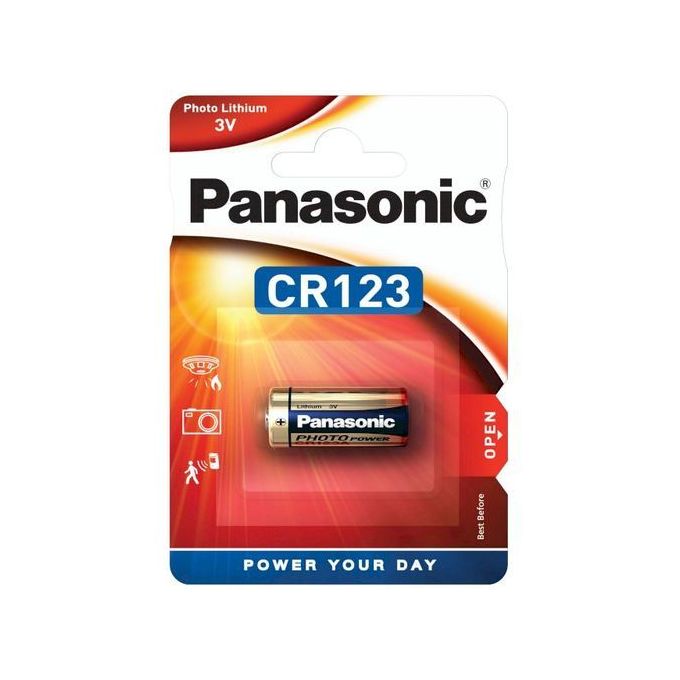 Image de Panasonic Pile 3V CR123A Batterie Lithium 3 volts Pour Appareil Photo //CR123A 3V - Unbranded