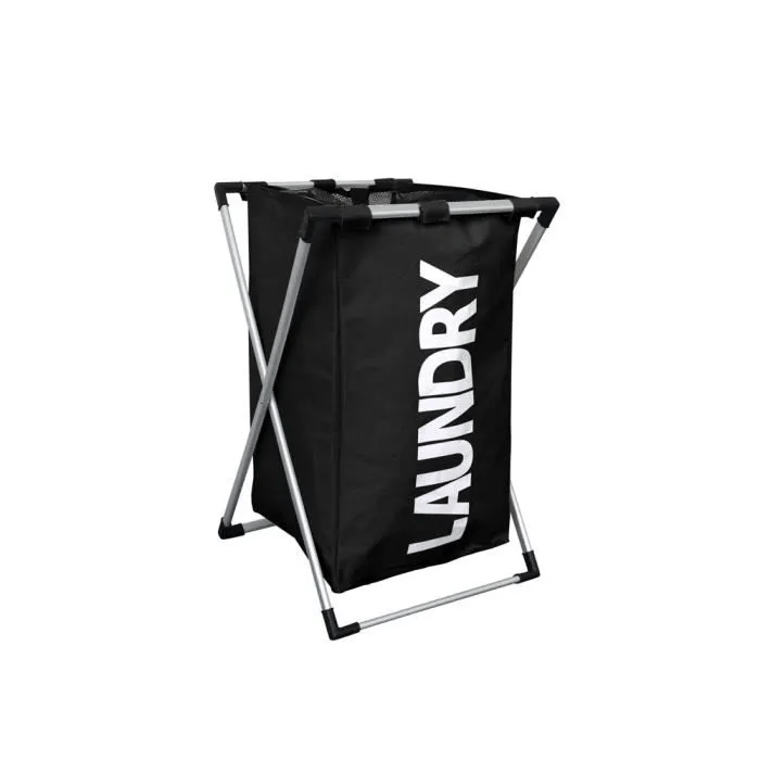 Panier à linge pliable - Noir