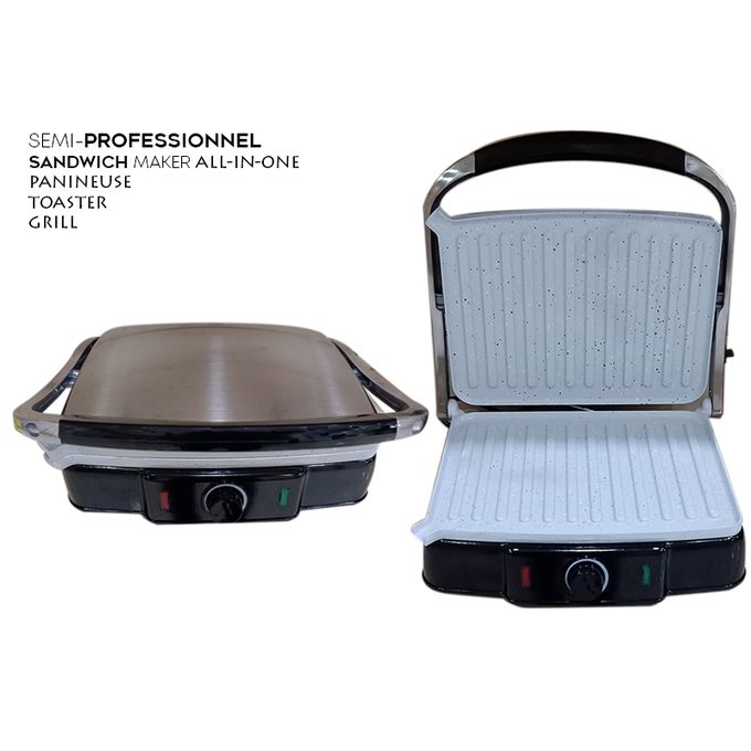 Image de Panini Grill Turbo Granit 2200 W Antiadhésive Barbecue sans Huile ni Beurre - Unbranded