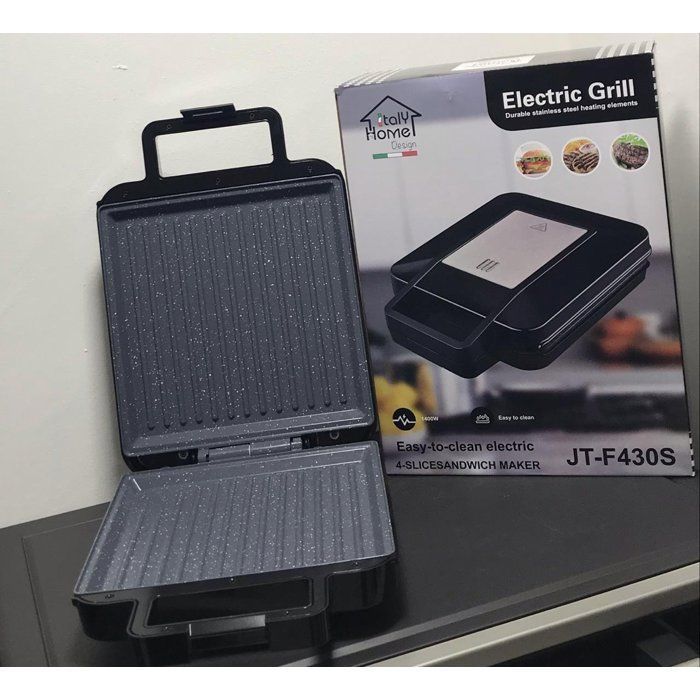 Image de PANINI-Machine à panin-Machine a sandwich-i 4 Tranches électrique 1400W - Unbranded