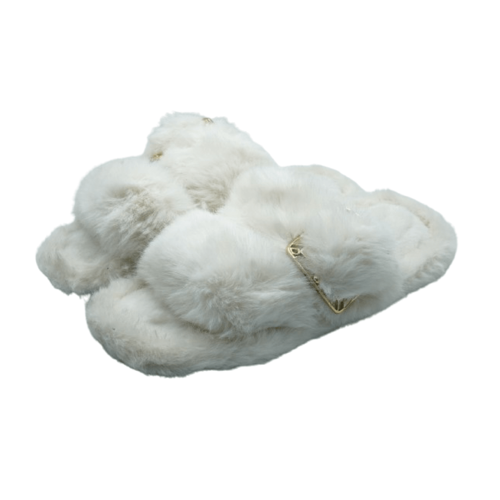 Pantoufles sandale pour femmes en fourrure