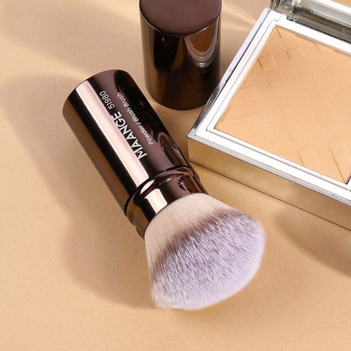 Image de Pinceau à Fard à joue Simple - Marron - Unbranded