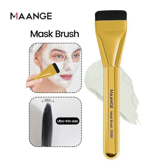 Image de Pinceau à fond de teint - Single - Or - Fibres synthétiques - Doux - 13.9 cm - Unbranded