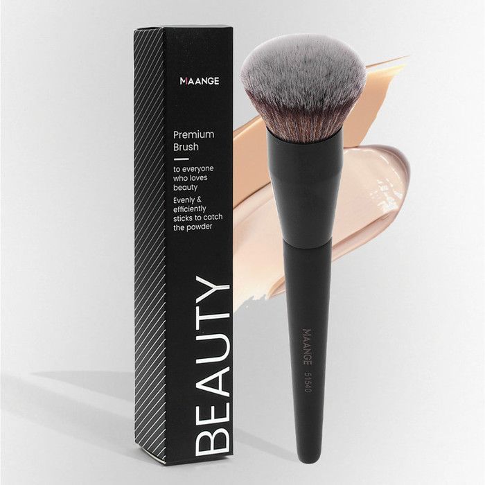 Image de Pinceau de maquillage - Maange - Pinceau unique - Vegan - Cruelty-free - Noir - Unbranded
