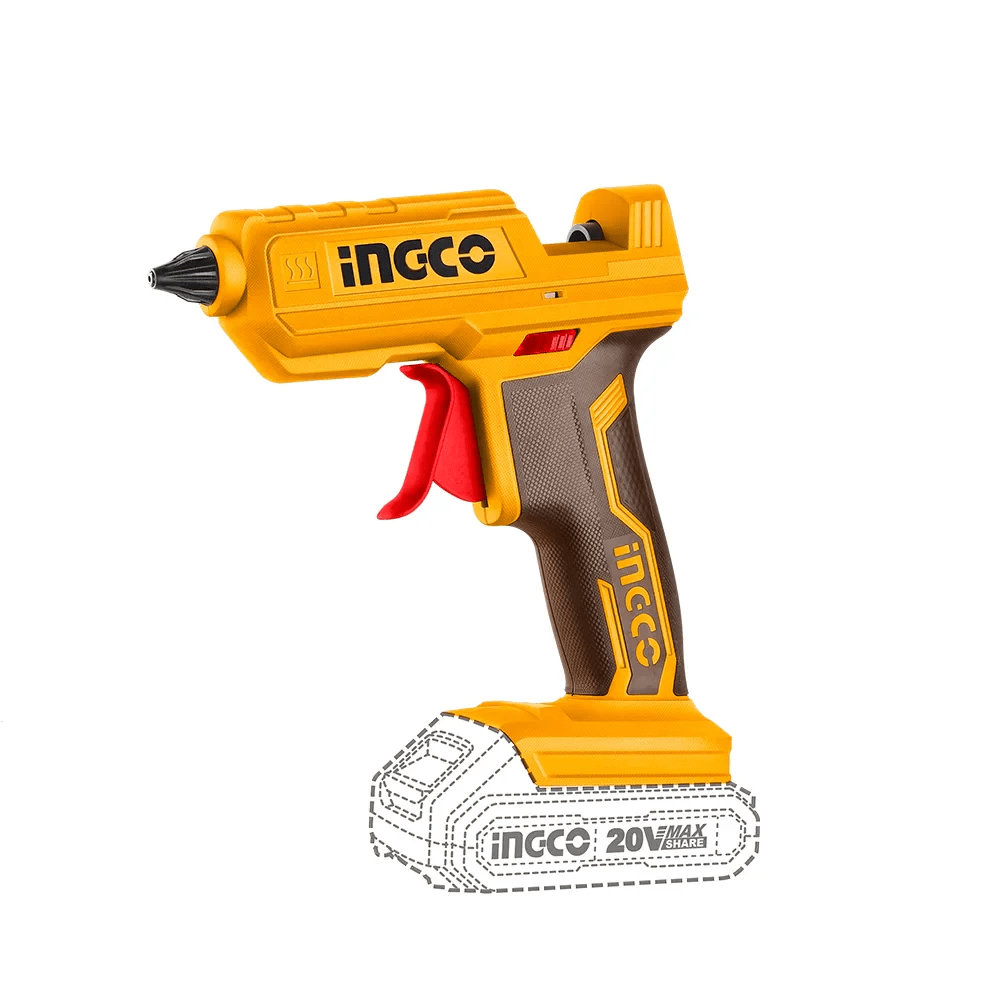 Image de Pistolet à colle 20v (sans batterie/sans chargeur)+3pcs - Unbranded