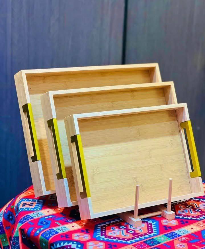 Image de Plateau trois pièces en porcelaine - Unbranded