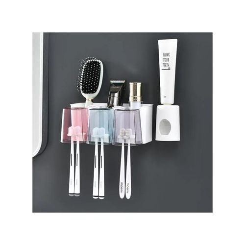 Image de Porte-brosse à dents et distributeur automatique de dentifrice - Unbranded