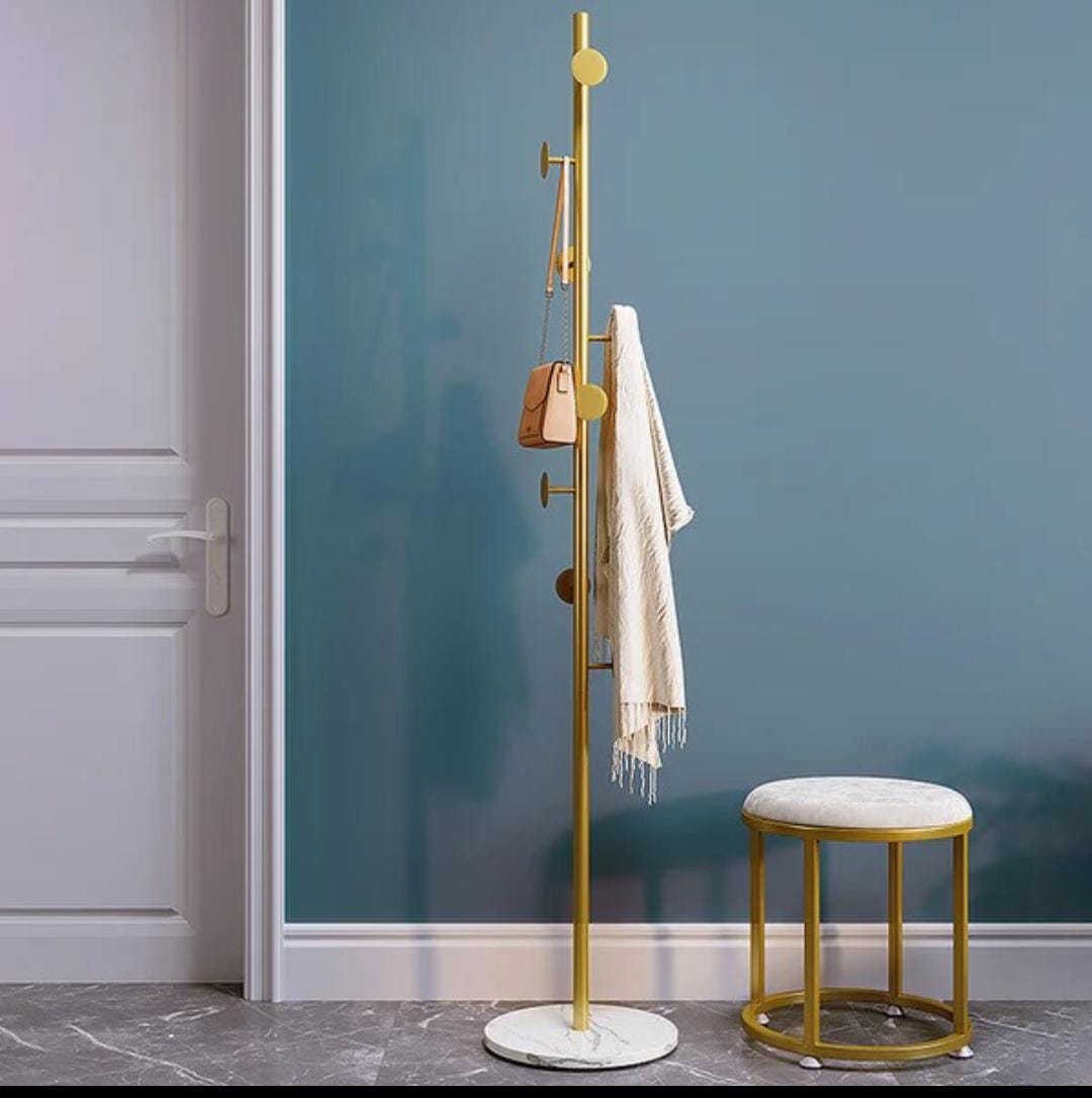 Porte-Manteau Moderne en Finition Or