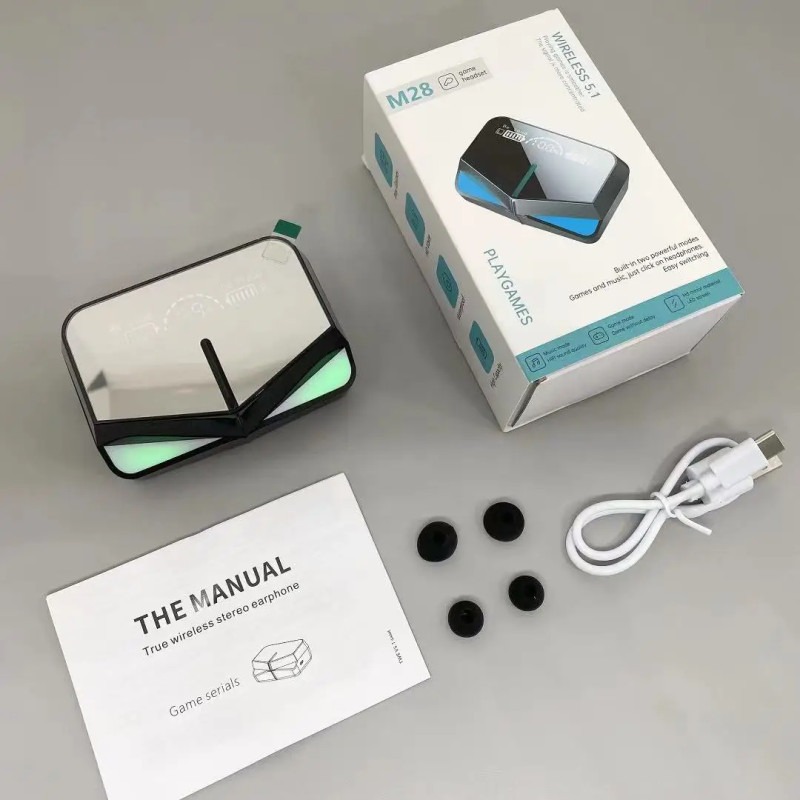 Image de Qcy M28 TWS : Écouteurs sans fil Bluetooth avec batterie longue durée - Unbranded