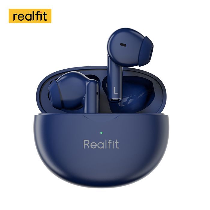 Image de Realfit F2 Pro ANC suppression Active du bruit Bluetooth couleur Bleu - Unbranded