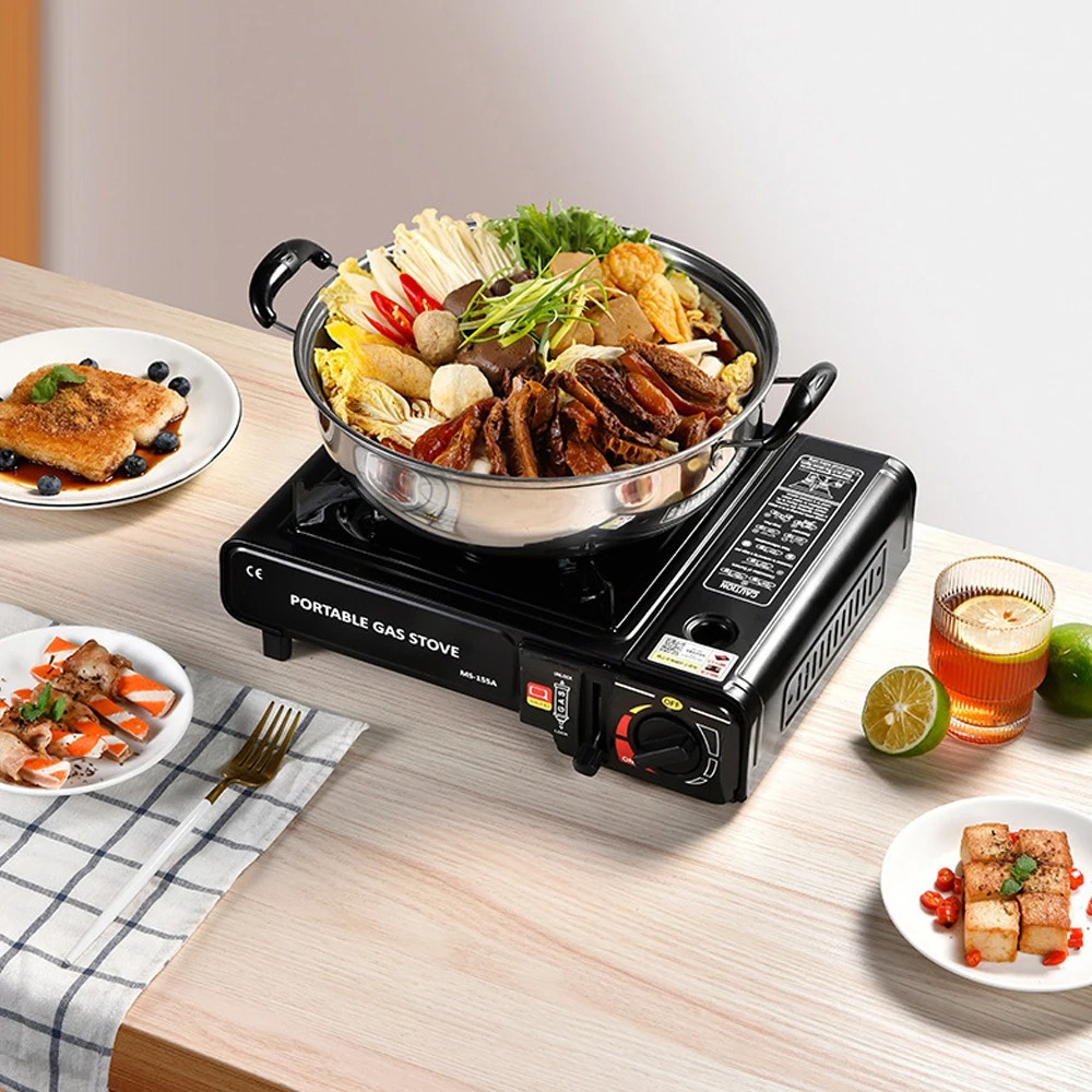 Image de Réchaud à gaz portatif Portable, Brûleur à réchaud de camping à gaz - Unbranded