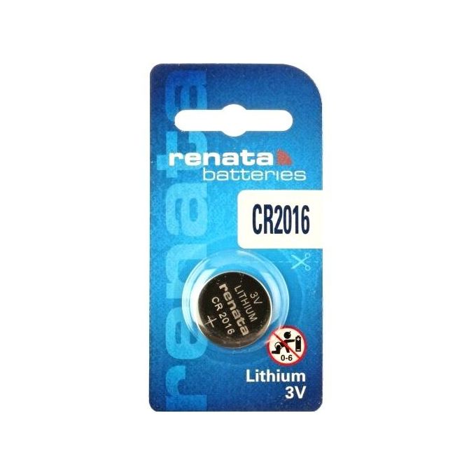 Image de Renata Pile Bouton au Lithium 3 volts Blister 1 unité // Pile CR2016 3V - Unbranded