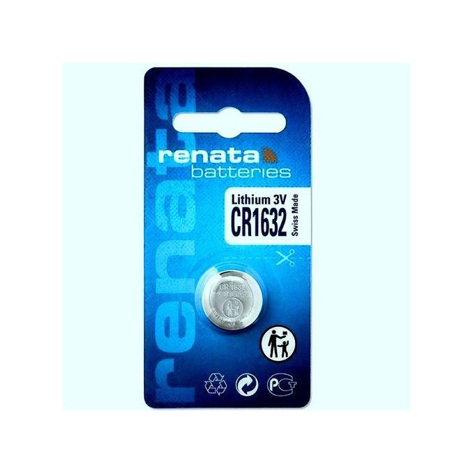 Image de Renata Pile Bouton au Lithium 3 volts CR1632 3V // Blister 1 Batterie CR 1632 3V - Unbranded