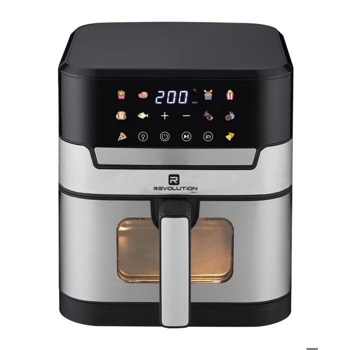 Image de REVOLUTION Air Fryer Digital 8L – Friteuse sans Huile 1800W – 60 Mins – 220-240V - Unbranded