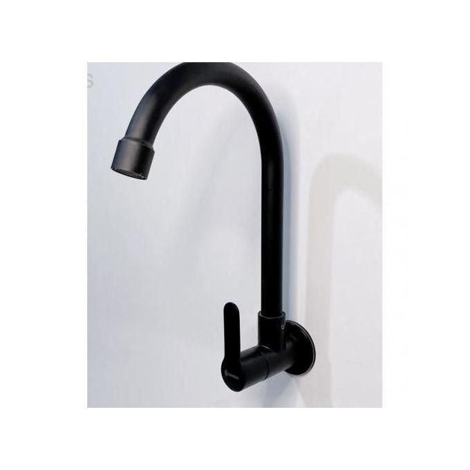 Image de Robinet de cuisine froid Mural Noir - Unbranded