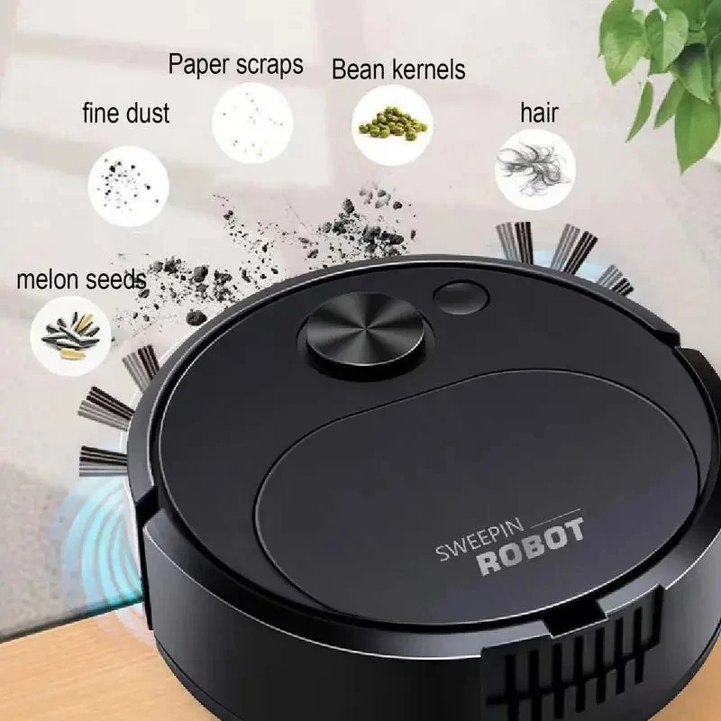 Image de Robot Aspirateur Compact – Nettoyage sans fil, faible consommation d'énergie - Unbranded