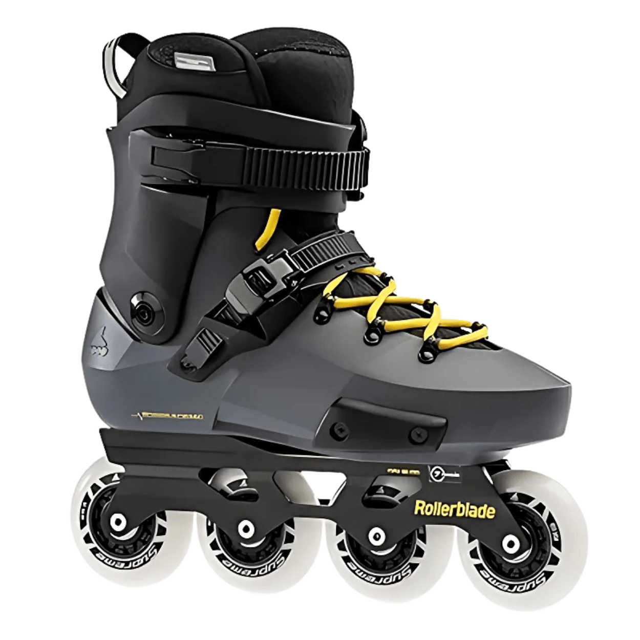 Rollerblade Twister Edge Mens Adult Fitness Inline Skate, Anthracite and Yellow
