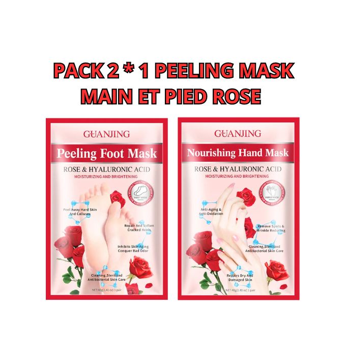 Image de Rose Pack de Masques Peeling - Masque pour les Pieds et les Mains - Unbranded