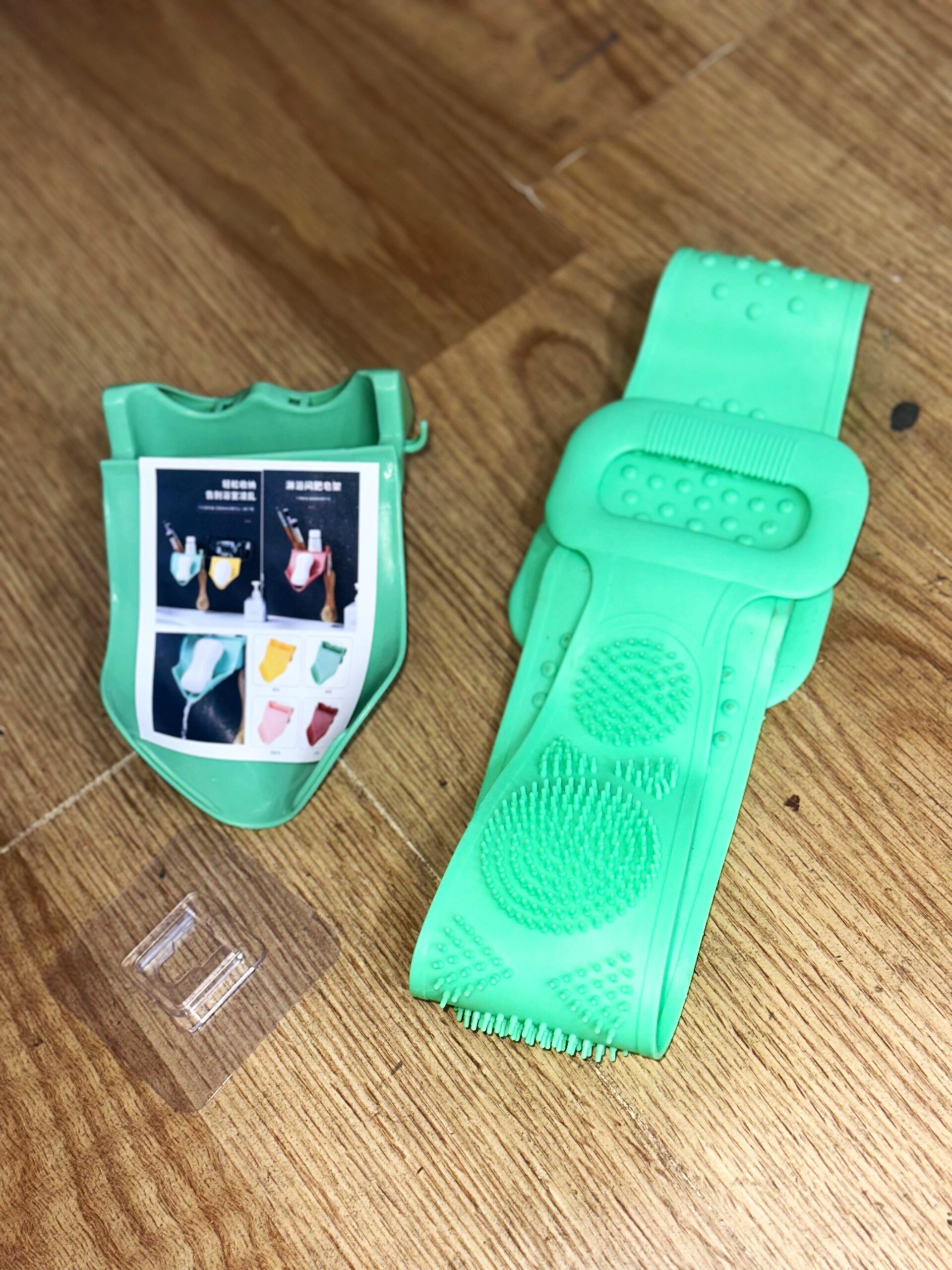 Image de Scrubber arrière en silicone long, Nettoyant pour le dos, Brosse de douche pour corps - Unbranded