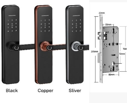 Image de SERRURE INTELLIGENTE WIFI DI-H07B +8 Piles Fournies: - Unbranded