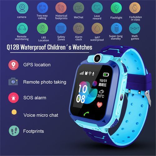 Image de Smart Watch Tactile pour enfants et Bébé avec Caméra carte sim GPS localisateur - Unbranded
