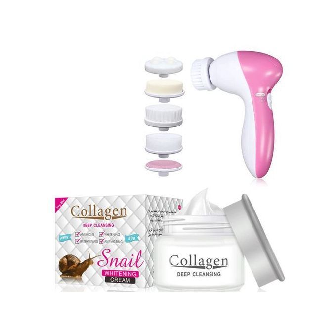 Image de Snail Pack soin de visage Brosse + creme - Unbranded