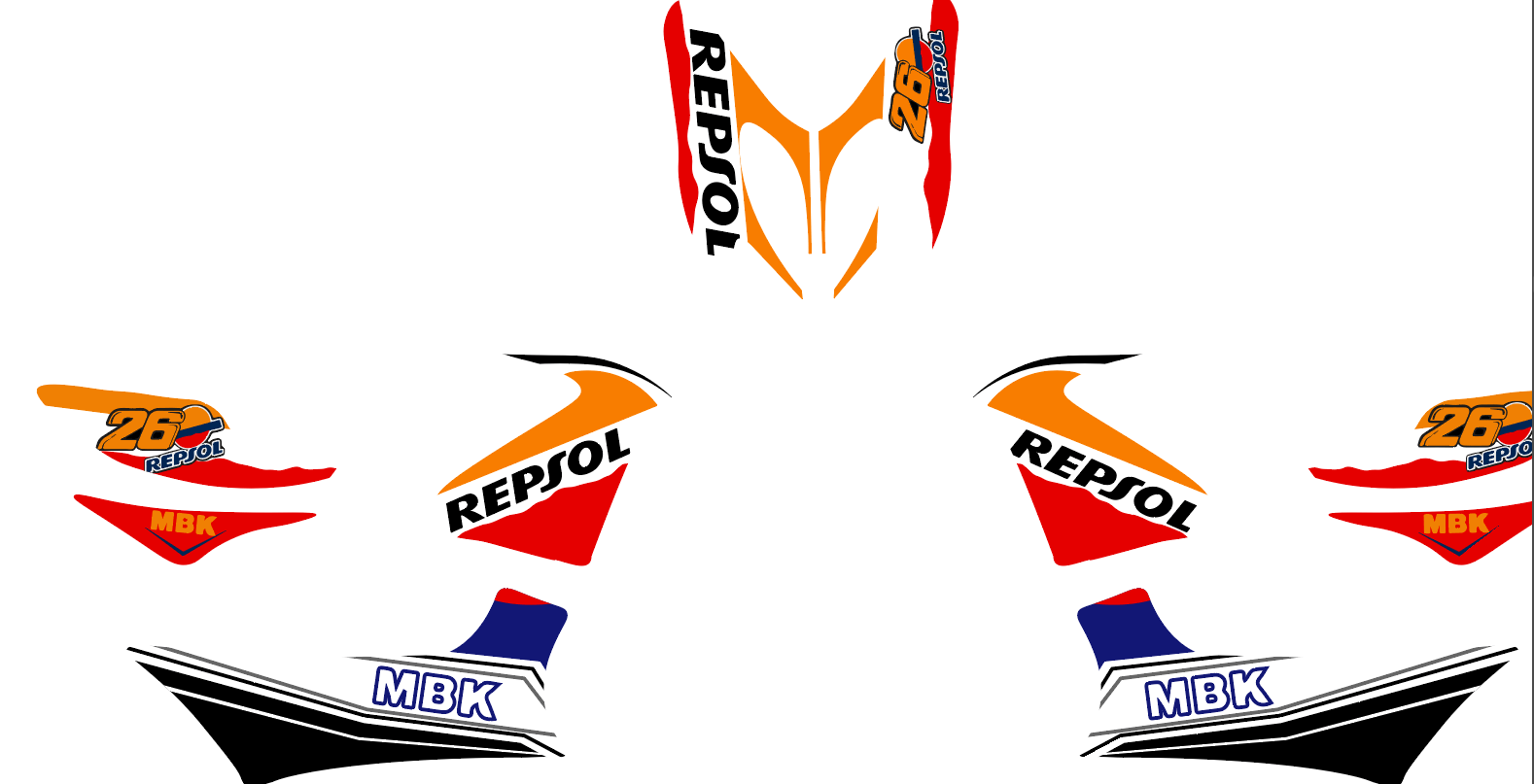 Image de Stickers NITRO REPSOL - Unbranded