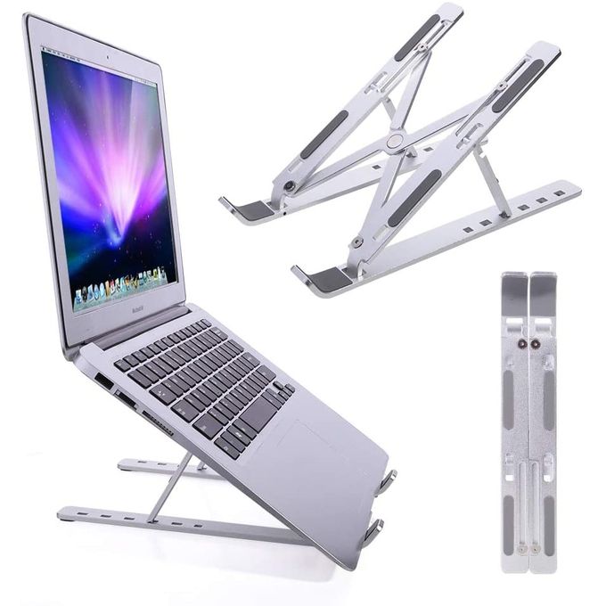 Image de Support pliable pour ordinateur Portable Mac et PC, en Aluminium, Support Antidérapant - Unbranded