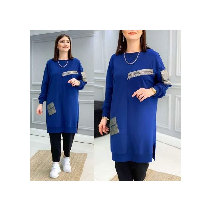 Image de Survêtement 2 Pièces Ensemble Jogging Hoodies Femmes Ref 04 - Bleu - Unbranded