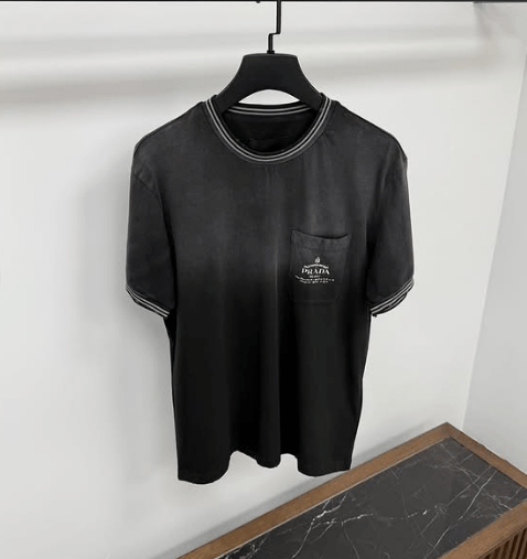 T-shirt homme haute qualité de luxe Noir