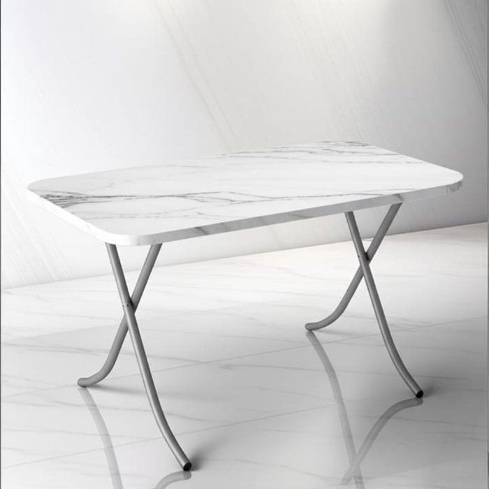 TABLE MARBRE BLANCHE GM