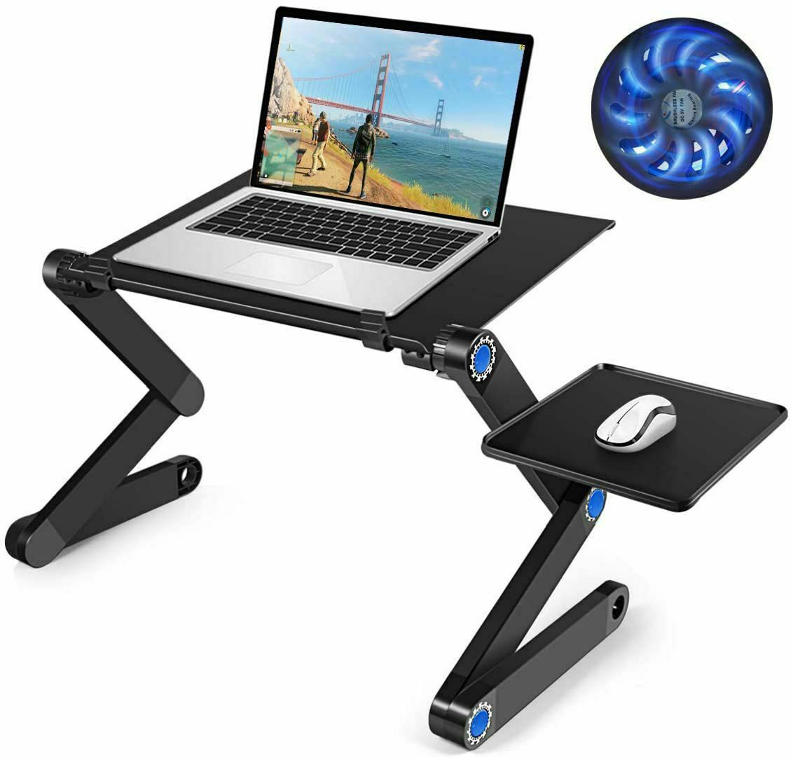 Image de Table PC Portable réglable et pliable avec Support Souris - Unbranded
