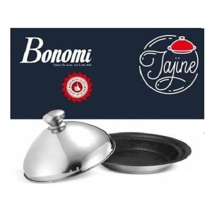 Image de Tagine - Inox - 34 cm - Couvercle en inox - Compatible tous feux - Granit - Unbranded