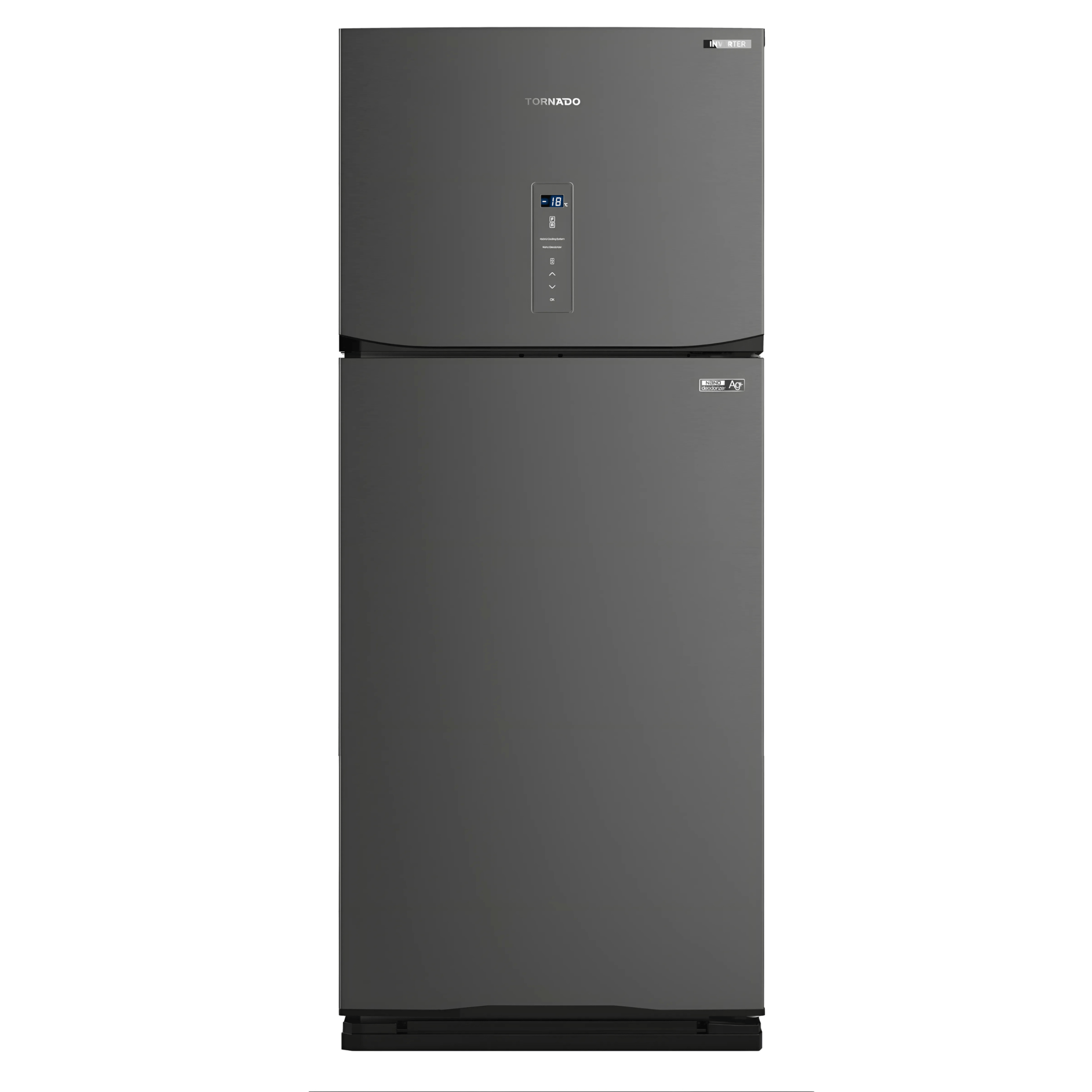 Tornado Réfrigérateur Digital No Frost 450 Litres Inox Foncé RF-580AT-DST