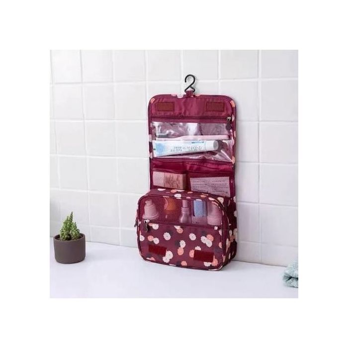 Image de Trousse de Toilette - Femme - Grande Capacité - Imperméable - Souple - Zippée - Unbranded