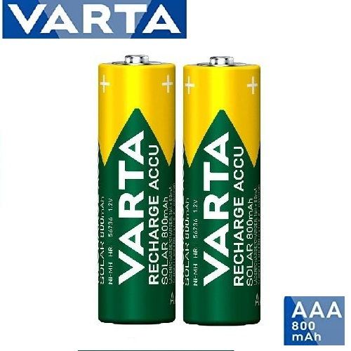 Image de VARTA 2 Piles Rechargeables // AAA Capacité 800 mAh 2 unité - Unbranded