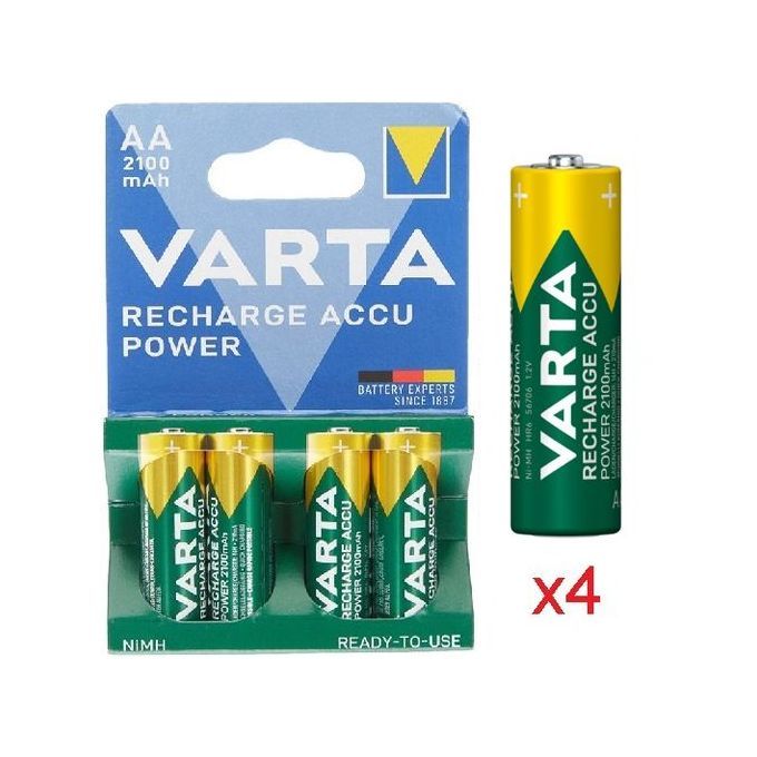 Image de VARTA 4 piles rechargeables AA 2100 mAh // Blister 4 unités