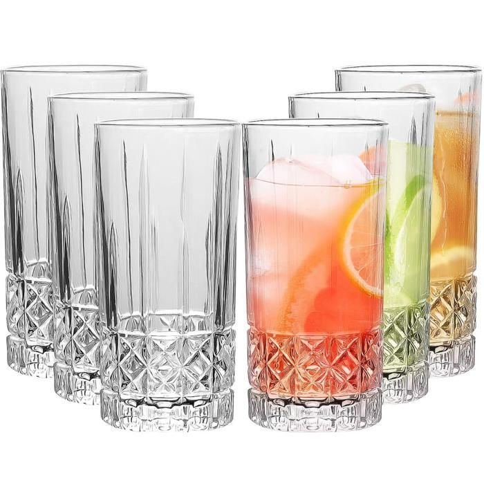 Image de Verres à eau - Set de 6 - 280 ml - Transparent - Haute qualité - Unbranded