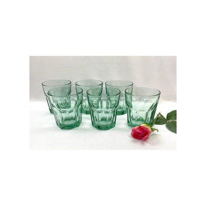 Image de Verres - Résistants - Vert transparent - Set de 8 - 265 ml - Élégance et fonctionnalité - Unbranded