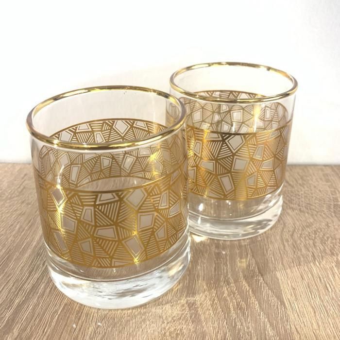 Image de Verres transparents En cristal - Set de 6 - 260 ml - Haute qualité - Élégance-MOTIFS ALEATOIRES - Unbranded